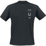 Schwarze Unifarbene Peaky Blinders T-Shirts aus Baumwolle für Herren Größe XL 