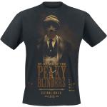 Schwarze Peaky Blinders Rundhals-Ausschnitt T-Shirts für Herren Größe XXL 