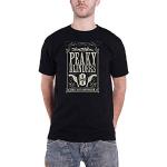 Schwarze Peaky Blinders T-Shirts für Herren Größe XL 