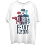 Weiße Langärmelige Peaky Blinders T-Shirts für Damen Größe XXL 