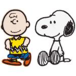 Braune Die Peanuts Snoopy Applikationen & Aufnäher 2-teilig 