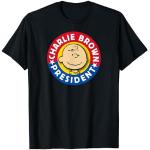 Schwarze Die Peanuts Charlie Brown T-Shirts für Herren Größe S 