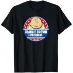 Schwarze Die Peanuts Charlie Brown T-Shirts für Herren Größe S 