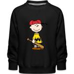 Reduzierte Schwarze SPREADSHIRT Die Peanuts Charlie Brown Kinderhoodies & Kapuzenpullover für Kinder aus Baumwolle Größe 98 