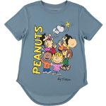 Blaue Kurzärmelige Die Peanuts Snoopy T-Shirts für Damen Größe S 