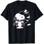 Schwarze Die Peanuts Snoopy T-Shirts mit Halloween-Motiv für Herren Größe S 