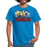 Reduzierte Royalblaue SPREADSHIRT Die Peanuts T-Shirts aus Baumwolle für Herren 