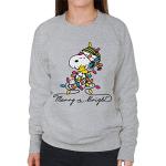 Graue Die Peanuts Snoopy Damensweatshirts Größe M Weihnachten 