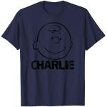 Blaue Die Peanuts Charlie Brown T-Shirts für Herren Größe S 