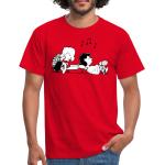 Reduzierte Rote SPREADSHIRT Die Peanuts Schroeder T-Shirts aus Baumwolle für Herren 