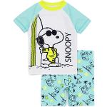 Blaue Die Peanuts Snoopy Kinderbademode mit Tiermotiv aus Polyester für Jungen 2-teilig 