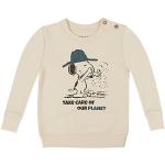 Beige Motiv ONOMATO Die Peanuts Snoopy Bio Nachhaltige Kindersweatshirts trocknergeeignet für Mädchen Größe 122 