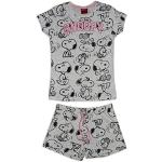 Graue Die Peanuts Snoopy Kinderschlafanzüge & Kinderpyjamas für Mädchen Größe 164 
