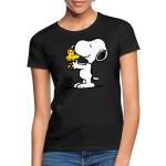 Reduzierte Schwarze SPREADSHIRT Die Peanuts Snoopy T-Shirts aus Baumwolle für Damen 