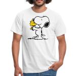 Reduzierte Weiße SPREADSHIRT Die Peanuts Snoopy T-Shirts aus Baumwolle für Herren 