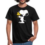 Reduzierte Schwarze SPREADSHIRT Die Peanuts Snoopy T-Shirts aus Baumwolle für Herren 