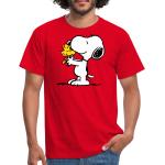 Reduzierte Rote SPREADSHIRT Die Peanuts Snoopy T-Shirts aus Baumwolle für Herren 