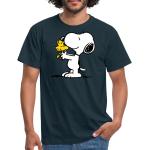 Reduzierte Marineblaue SPREADSHIRT Die Peanuts Snoopy T-Shirts aus Baumwolle für Herren 