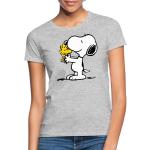 Reduzierte Graue Melierte SPREADSHIRT Die Peanuts Snoopy T-Shirts aus Baumwolle für Damen 
