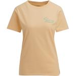 Gelbe Bestickte Die Peanuts Bio Nachhaltige T-Shirts für Damen Größe XL 