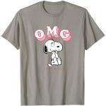 Graue Die Peanuts Snoopy T-Shirts für Damen Größe S 