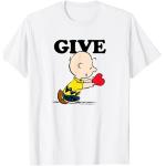 Weiße Die Peanuts Charlie Brown T-Shirts für Damen Größe S zum Valentinstag 