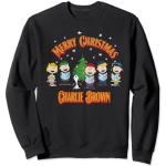 Schwarze Die Peanuts Charlie Brown Herrensweatshirts Größe S Weihnachten 