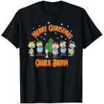Schwarze Die Peanuts Charlie Brown T-Shirts für Herren Größe S Weihnachten 