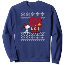 Peanuts Weihnachten Snoopy Strümpfe Sweatshirt