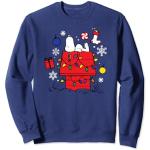 Blaue Die Peanuts Snoopy Herrensweatshirts Größe S Weihnachten 