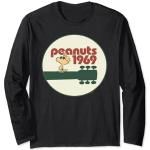 Schwarze Langärmelige Die Peanuts Woodstock T-Shirts für Herren Größe S 