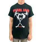Pearl Jam Stickman Männer T-Shirt schwarz S 100% Baumwolle Band-Merch, Bands
