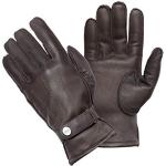 Braune Casual Pearlwood Gefütterte Handschuhe durchsichtig aus Leder enganliegend für Herren Größe 9.5 