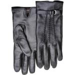 Reduzierte Schwarze Pearlwood Fingerhandschuhe aus Leder für Damen Größe 7 für den für den Winter 