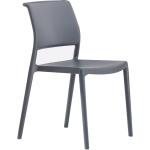Dunkelgraue Pedrali ARA Designer Stühle aus Polyrattan Outdoor Breite 0-50cm, Höhe 50-100cm, Tiefe 50-100cm 