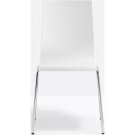 Reduzierte Weiße Minimalistische Pedrali KUADRA Schalenstühle & Schalensessel aus Metall stapelbar Breite 0-50cm, Höhe 50-100cm, Tiefe 50-100cm 