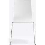 Reduzierte Weiße Minimalistische Pedrali KUADRA Konferenzstühle & Besucherstühle stapelbar Breite 50-100cm, Höhe 50-100cm, Tiefe 0-50cm 