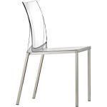 Reduzierte Pedrali KUADRA Transparente Stühle Breite 0-50cm, Höhe 50-100cm, Tiefe 50-100cm 