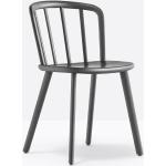 Reduzierte Schwarze Pedrali Nachhaltige Designer Stühle Gebeizte aus Eschenholz Breite 0-50cm, Höhe 50-100cm, Tiefe 0-50cm 
