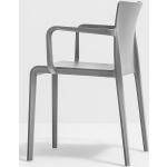 Reduzierte Anthrazitfarbene Pedrali VOLT Designer Stühle aus Kunststoff stapelbar Breite 50-100cm, Höhe 50-100cm, Tiefe 50-100cm 