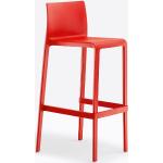 Reduzierte Rote Pedrali VOLT Barhocker & Barstühle aus Glasfaser stapelbar Breite 0-50cm, Höhe 100-150cm, Tiefe 0-50cm 