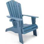 Reduzierte Blaue Adirondack Chairs aus Holz Breite 0-50cm, Höhe 0-50cm, Tiefe 0-50cm 6-teilig 