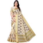 Cremefarbene Saris für Damen Einheitsgröße 