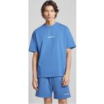 Blaue Oversize Pegador T-Shirts aus Baumwolle für Herren Größe XXL 