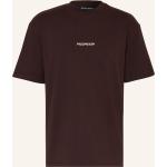 Dunkelbraune Pegador T-Shirts aus Baumwolle für Herren Übergrößen 