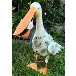 Bunte 34 cm Deko-Vögel für den Garten aus Metall 