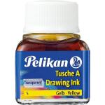 Gelbe Pelikan Zeichentuschen & Kalligraphie Tinten mit Pelikan-Motiv 