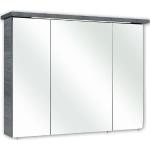 Reduzierte Dunkelgraue Moderne PELIPAL Alika Spiegelschränke aus Holz LED beleuchtet Breite 50-100cm, Höhe 50-100cm, Tiefe 0-50cm 