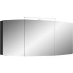 Anthrazitfarbene PELIPAL Cassca Spiegelschränke LED beleuchtet Breite 100-150cm, Höhe 100-150cm, Tiefe 0-50cm 