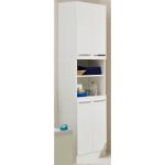 Weiße Moderne PELIPAL Quickset Badschränke mit Wäschekippe Breite 0-50cm, Höhe 150-200cm, Tiefe 0-50cm 